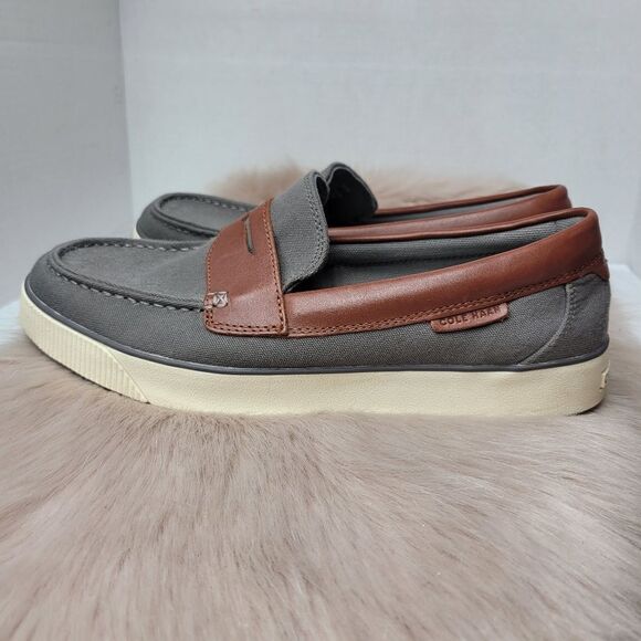 Cole Haan Nantucket 2.0 Penny Slip on Loafers Gray/Woodbury C33800 Size 8.5M main image 4